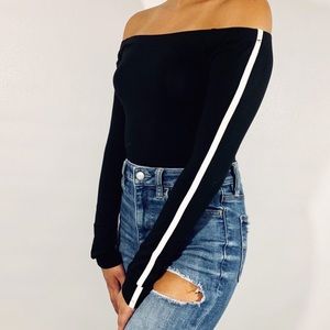 Off the shoulder long sleeve